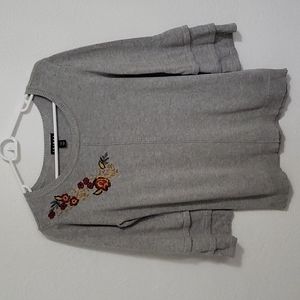 Tribal Cotton/Viscose Sweater with Embroidery Size Petite Small